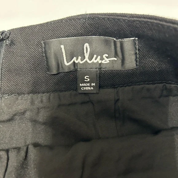 Lulus Don’t Stop the Party Black Embroidered A-Line Mini Skirt S - Picture 11 of 14